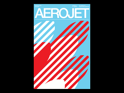 Aerojet Poster helvetica illustration international style minimal illustration modernism poster swiss design swiss poster swiss style vector