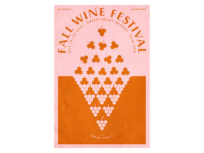 Fall Wine Festival Poster autumn brand identity fall identity design illustration poster tessellation type design typeface design vintage font vintage poster