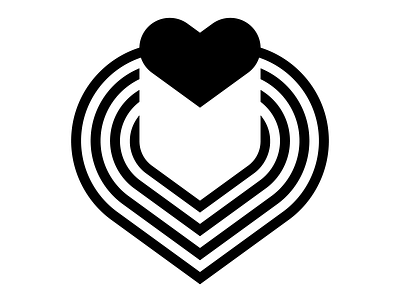 Splashy Heart Symbol brand identity branding heart icon identity design logo logo design modernism symbol trademark