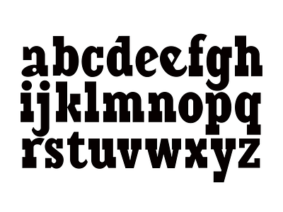 A-Z - Rogue Valley Humane Society Typeface brand identity branding font identity design logo logo design slab serif type type design typeface