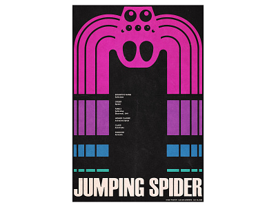 Jumping Spider Poster international style logo logo design poster spider swiss design swiss poster symbol trademark