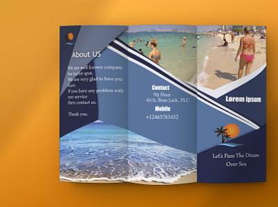 Tri fold brochure design brochure brochure design business card business card design design illustration tri fold brochure vector