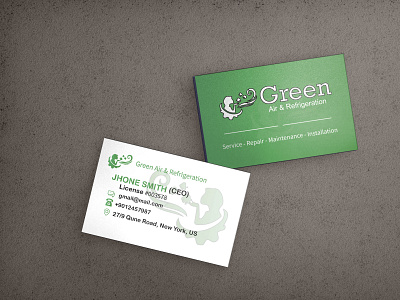 Green Tamplete Business Card Design branding brochure design business business card business card design card design graphic graphic design illustration logo logo design motion graphics ui ux vector