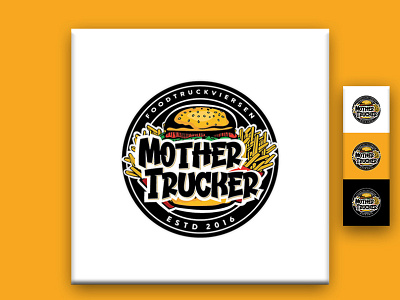 Food Trucker Logo branding food logo designe food menu deisgn graphic design logo logo deisgner