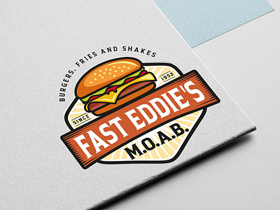 Burger, fast food, restaurant logo