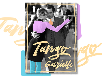 Tango #V4 art color design freelance poster typography