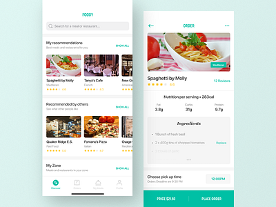 Food Delivery App app delivery design food ios list location mobile ui ux