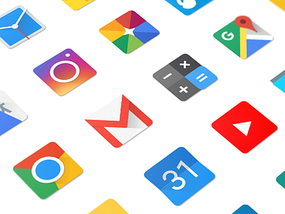 Square Material Design Icons