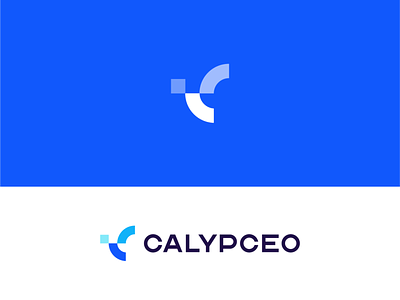 CALYPCEO abstract branding c clean data design icon illustration logo modern tech typography vector