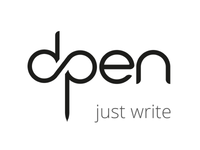 Logo dpen branding concept logo logotype typography