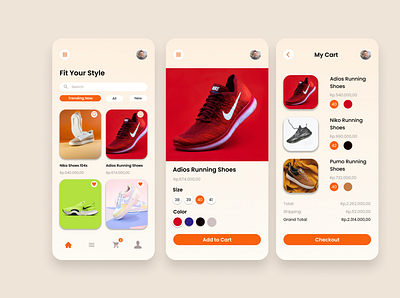 Shoes E-Commerce Design design ui