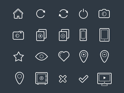 Outline Icon Set Preview