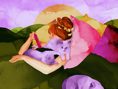 cat lady branding by maja pučko design graphic design illustration