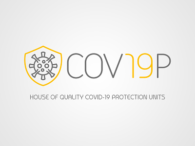 Protection from Covid-19 branding logo typography