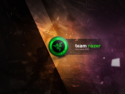 Team Razer eSport Gaming Template clan csgo esport games gaming green razer team template uiux