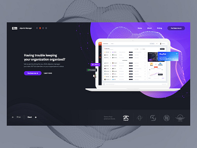 Fnatic - Esports manager landing card case study dashboad esport esports finance gaming graph landing management payment paypal user ux