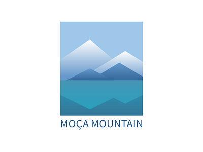 Moca Mountain digital monogram mountain mountains moça rough sketch vista