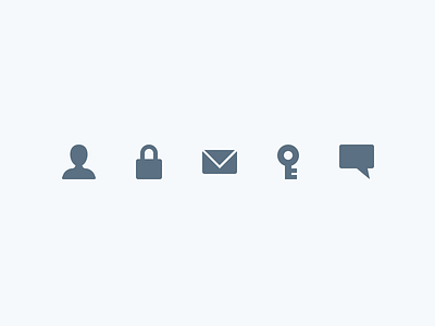Login Process Icons answer conversation email envelope icon set icons key lock login password user