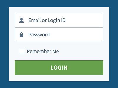 Member Login button checkbox email inputs interface login password remember me ui
