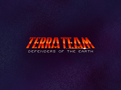 Terra Team Logo Draft asteroids earth game logo sci fi space terra team