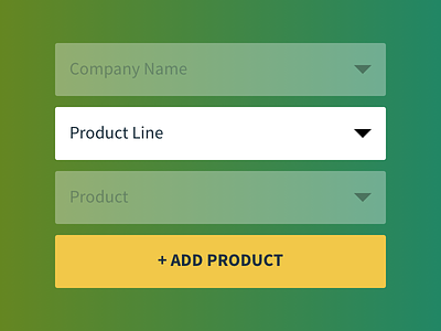 Product Filter button disabled dropdown filter input product select