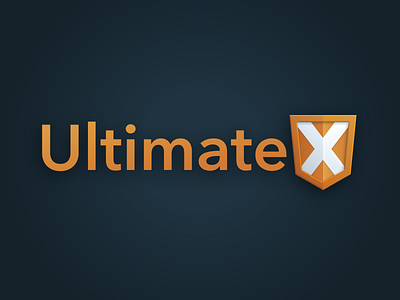 Ultimate X Logo agile html identity logo shield team logo ux