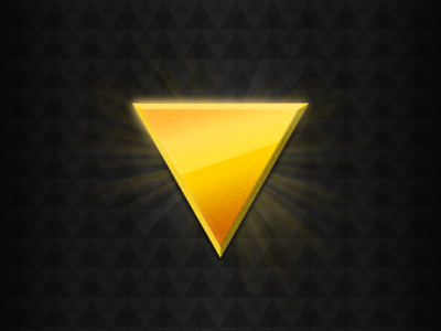 Golden Light Alt fantasy gold golden light icon light logo triangle videogame