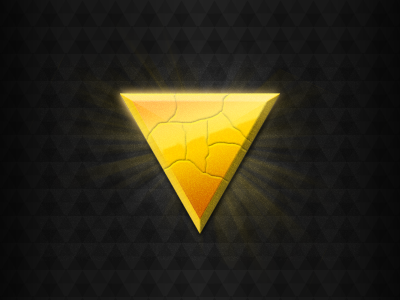 Golden Light Alt 2 fantasy gold golden light icon light logo triangle videogame