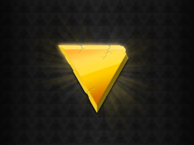 Golden Light Alt 3 fantasy gold golden light icon light logo triangle videogame