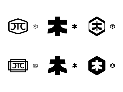 CTC — Monogram Scale Test branding identity japanese logo monogram stamp wood