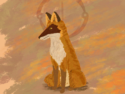 Red Fox I animals brushes digital art digital artist digital illustration digital painting huion illustration nature painting photoshop red fox vulpes vulpes