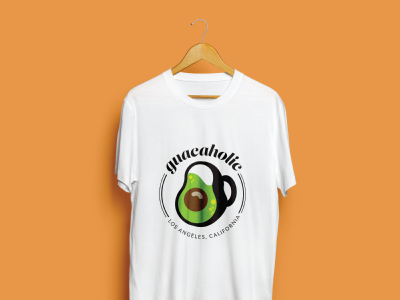 Guacaholic Logo Design apparel branding design food guacamole logo t shirt