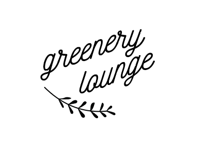 The Greenery Lounge Logo branding icon logo nature