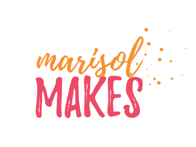 Marisol Makes Logo branding colorful grunge illustrator logo