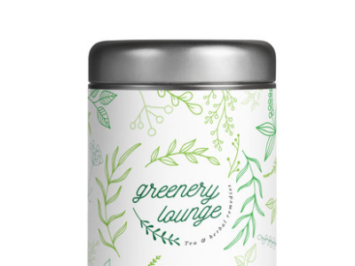 Greenery Lounge Tea Packaging Idea