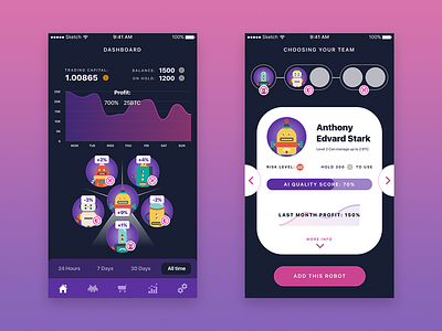 Cryptocurrency auto trading app app bitcoin cryptocurrency dasboard ios ui ux
