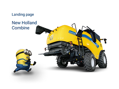 Landing page for New Holland Combine