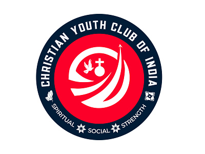 Christian Youth Club of India Logo christian christian logo kishore babu logo yarlapati