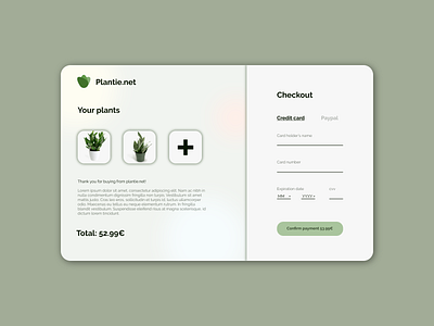 Daily UI 002 - Credit Card Checkout app dailyui design desktop ui