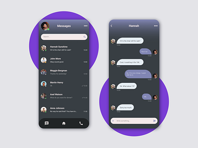 Daily UI 013 - Direct Messaging app dailyui design mobile ui uxui