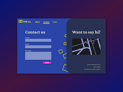 Daily UI 028 - Contact us