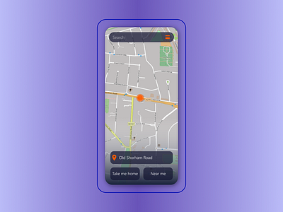 Daily UI 029 - Map app dailyui dailyuichallenge design figma map mobile tracker ui uidesign