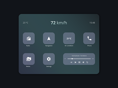 Daily UI 034 - Car Interface app dailyui dailyuichallenge design ui