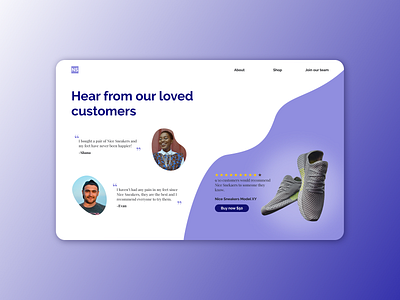 Daily UI 039 - Testimonials