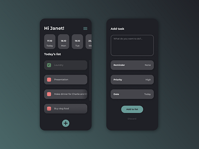 Daily UI 042 - ToDo List