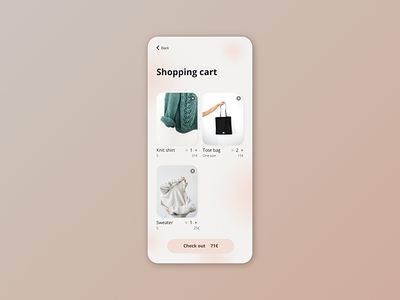 Daily UI 058 - Shopping Cart