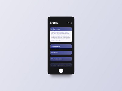 Daily UI 65 - Notes