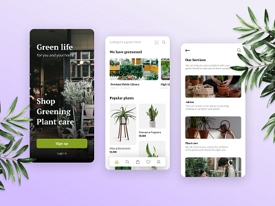 Mobile app for buying plants/e-commerce