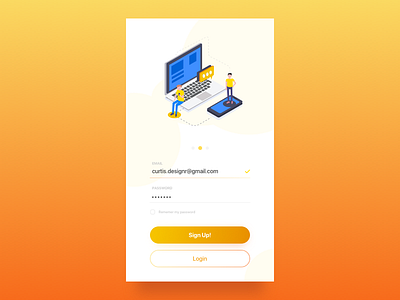 Daily UI #001 - Sign Up Screen