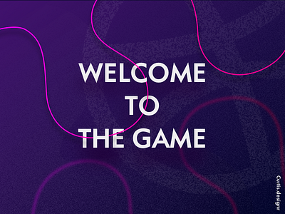 Congrat dribbble dribbble game game invitation pink purple the game welcome